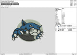 Panther 2404 Embroidery File 6 sizes