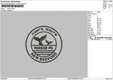 Parkertext Embroidery File 6 sizes