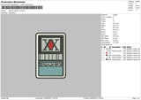 Patch Hxh Embroidery File 6 sizes