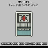 Patch Hxh Embroidery File 6 sizes