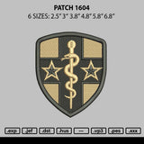 Patch 1604 Embroidery File 6 sizes