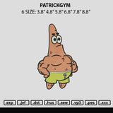 Patrickgym Embroidery File 6 sizes