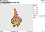 Patric bodybuilding no face Embroidery File 6 size