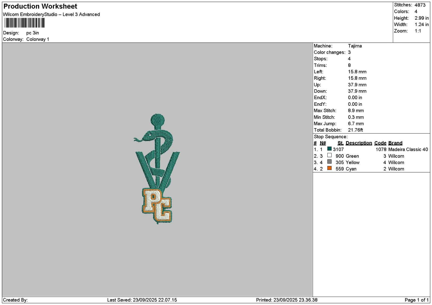 Pctext 01 Embroidery File 6 sizes