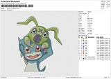 Perero On Digimon Embroidery File 6 size