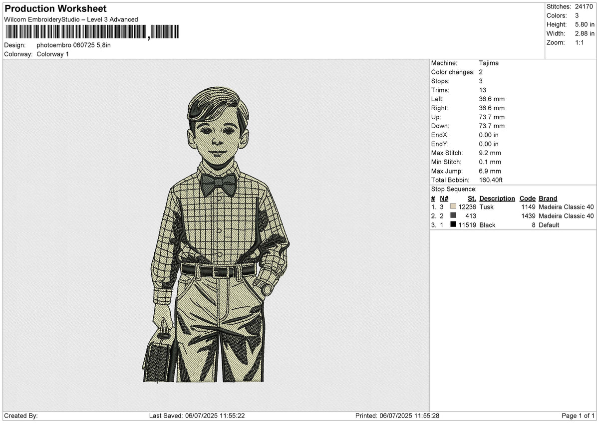 Photoembro 060725 Embroidery File 6 size