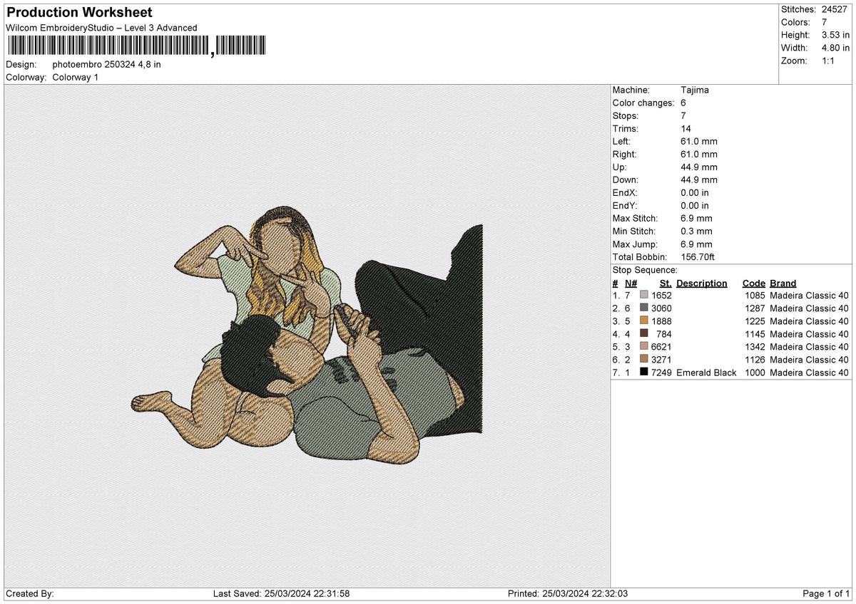 Photoembro 250324 Embroidery File 6 sizes