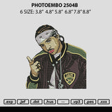 Photoembro 2504 Embroidery File 6 sizes