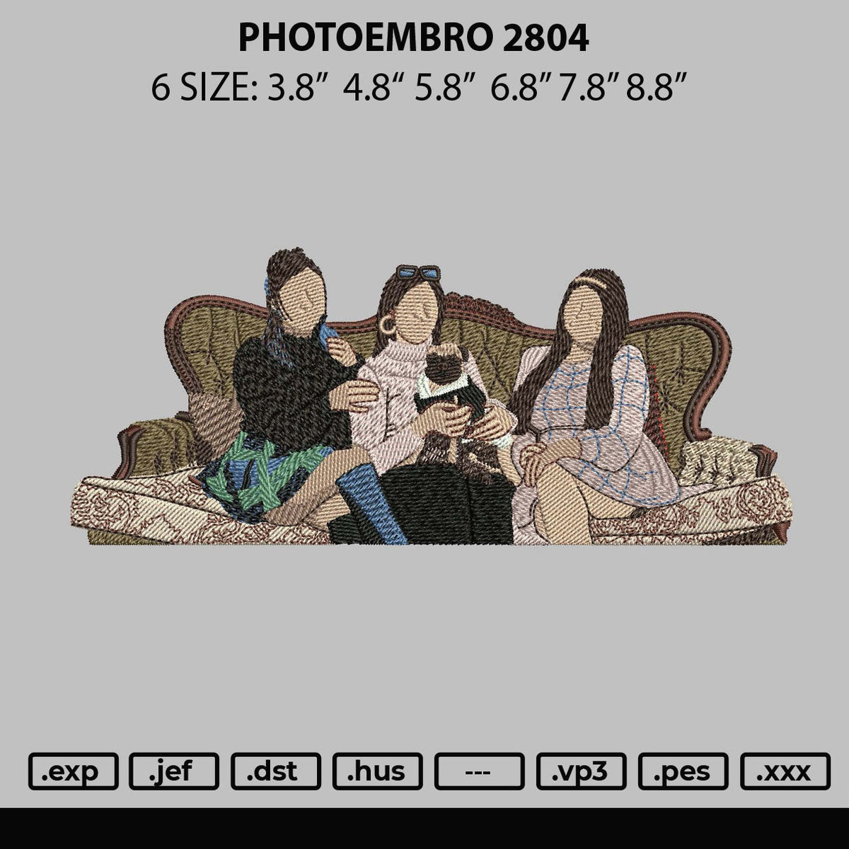 Photoembro 2804 Embroidery File 6 sizes