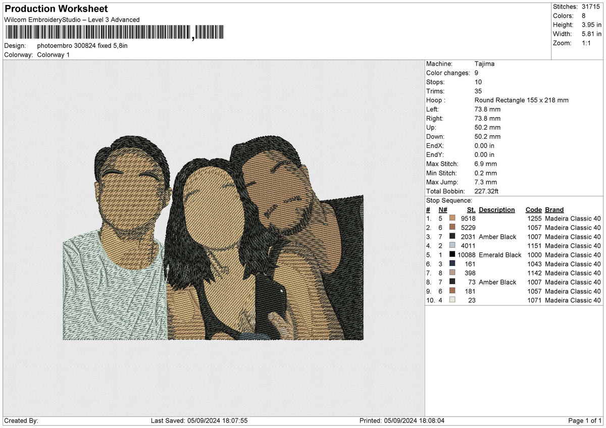 Photoembro 300824 Embroidery File 6 size