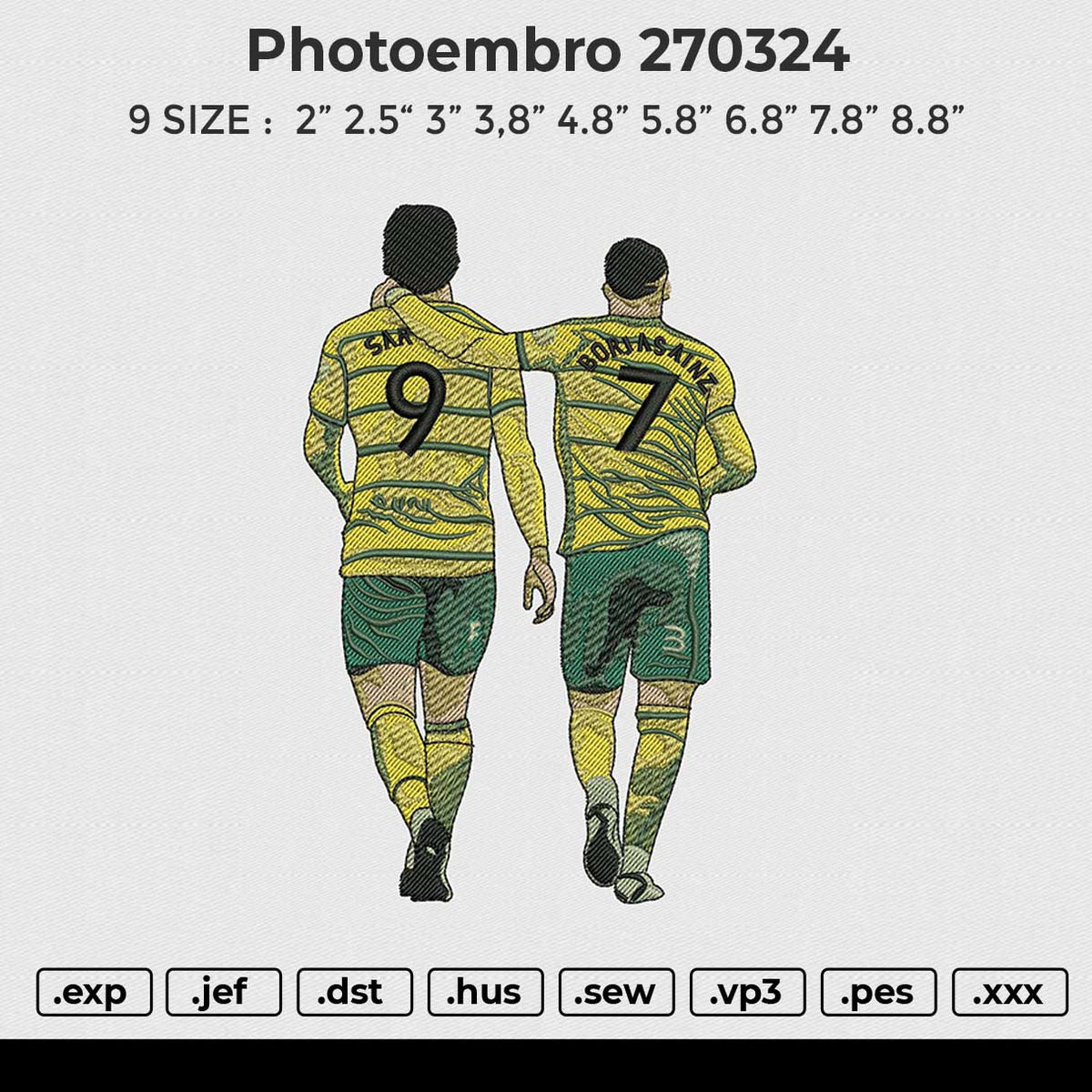 Photoembro 270324 Embroidery File 6 size