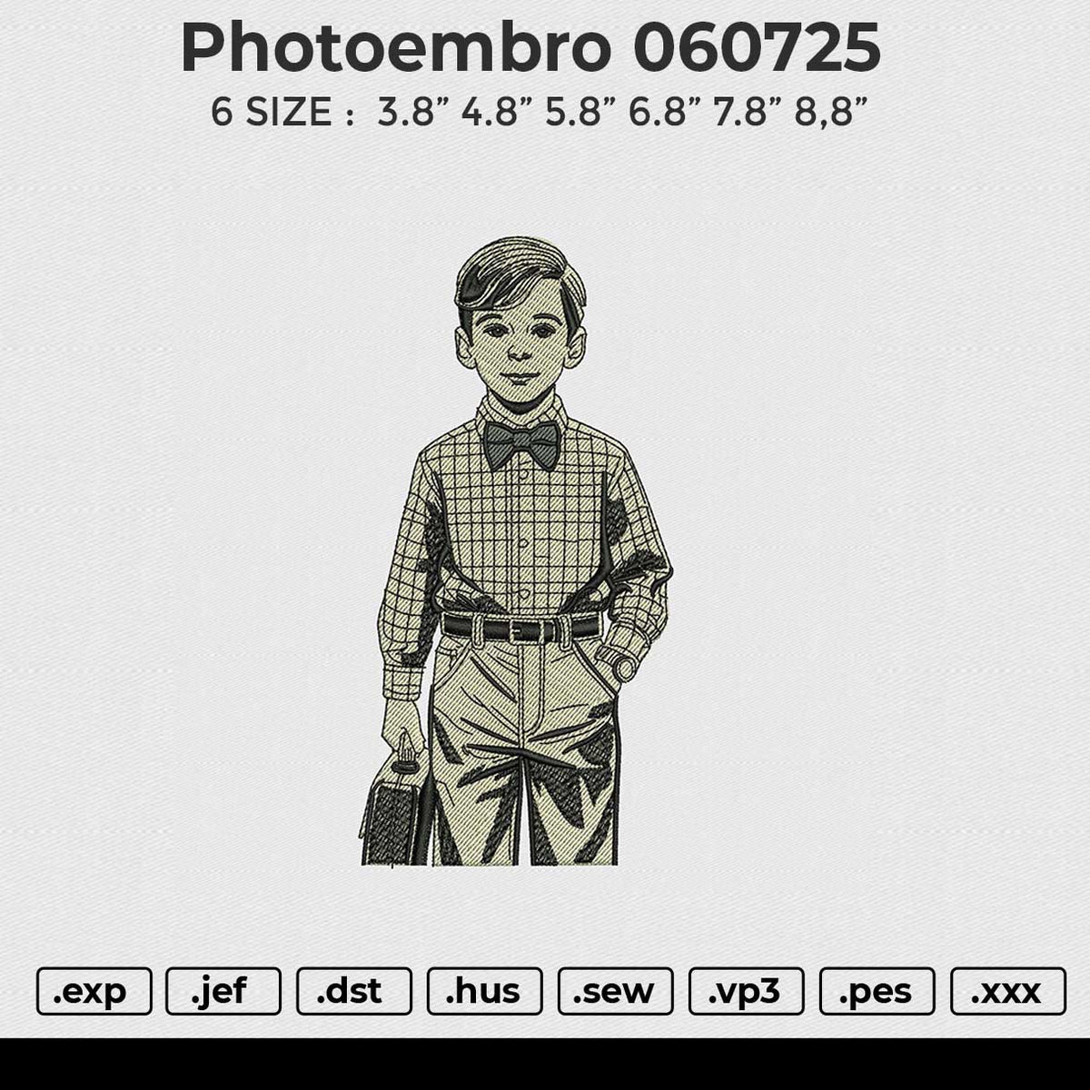 Photoembro 060725 Embroidery File 6 size
