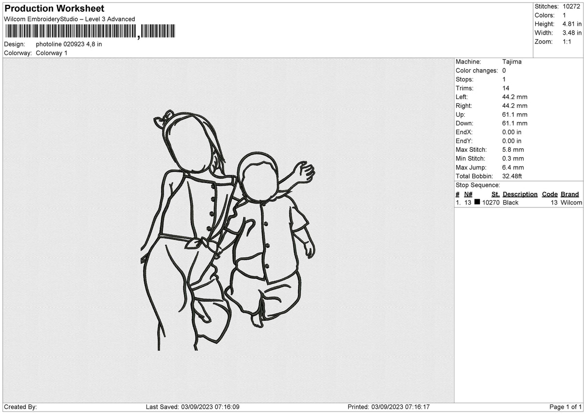 photoline 020923  Embroidery File 6 size