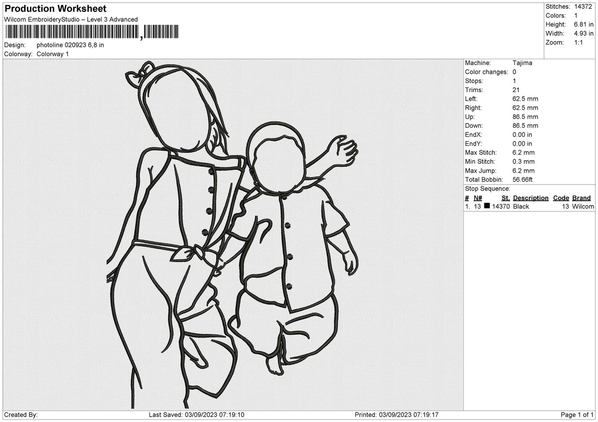 photoline 020923  Embroidery File 6 size