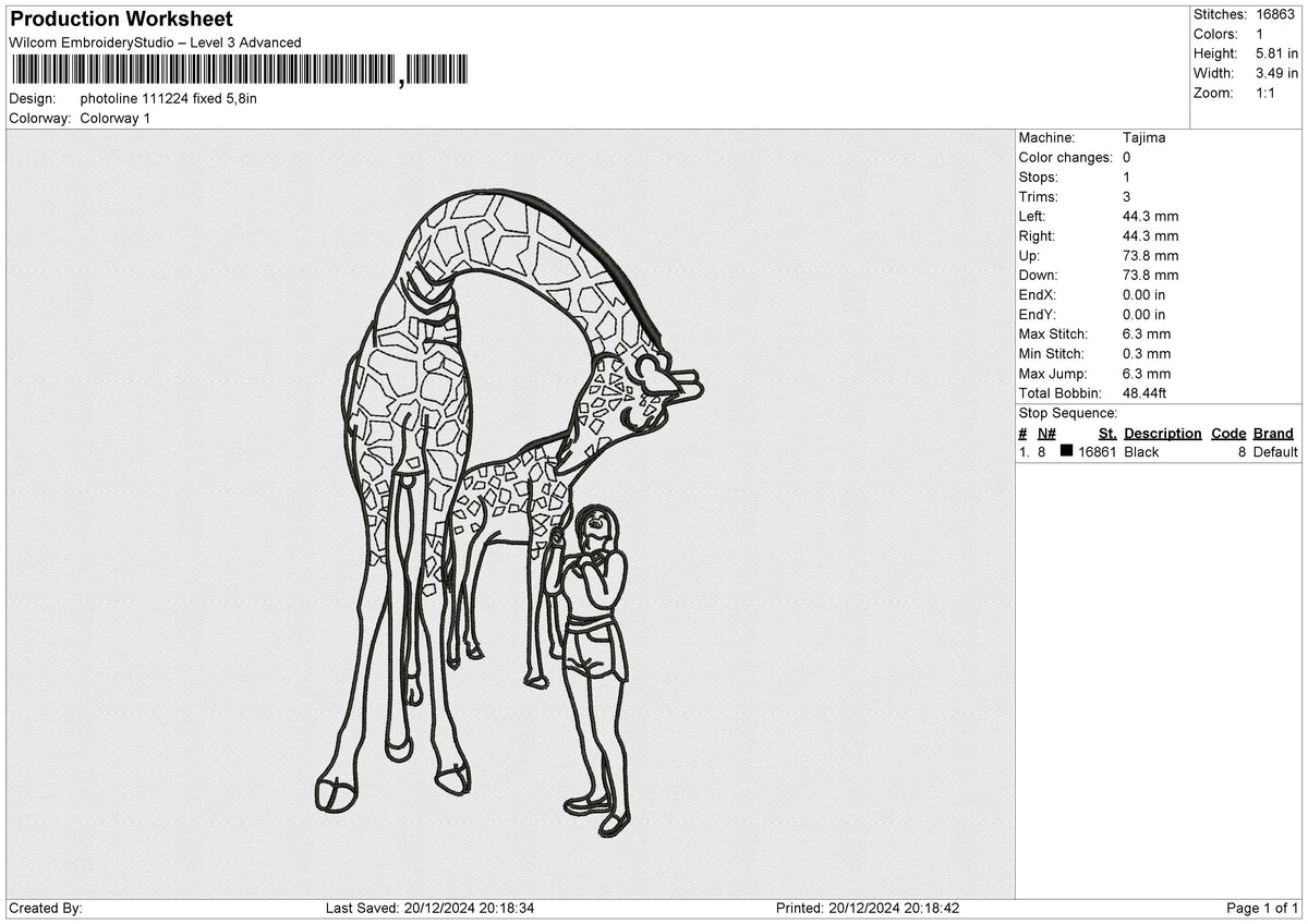 Photoline 111224 Embroidery File 6 size