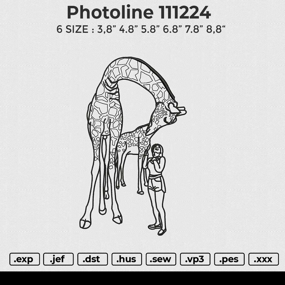 Photoline 111224 Embroidery File 6 size
