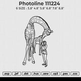 Photoline 111224 Embroidery File 6 size