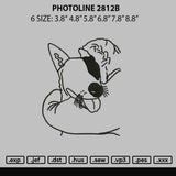 Photoline 2812B Embroidery File 6 sizes