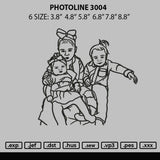 Photoline 3004 Embroidery File 6 sizes