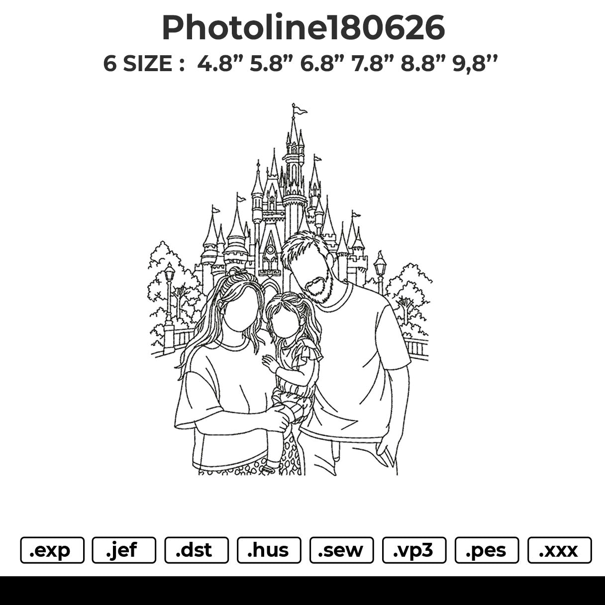 Photoline180626 Embroidery File 6 size