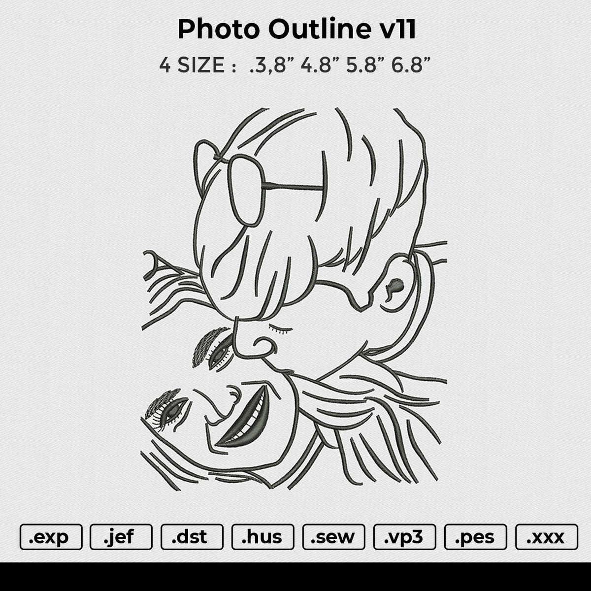 Photo Outline v11 Embroidery