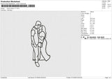 Photo outline v17 Embroidery