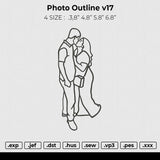 Photo outline v17 Embroidery