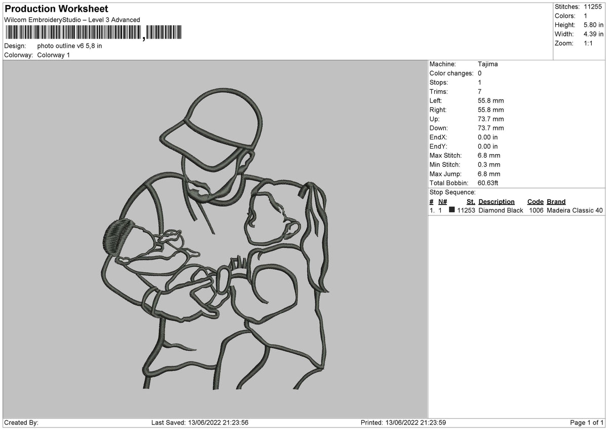 Photo Outline v6 Embroidery