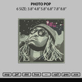 Photo Pop Embroidery File 6 sizes