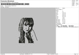 Photo Sillhouete Embroidery File 6 sizes