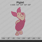 Piglet Embroidery