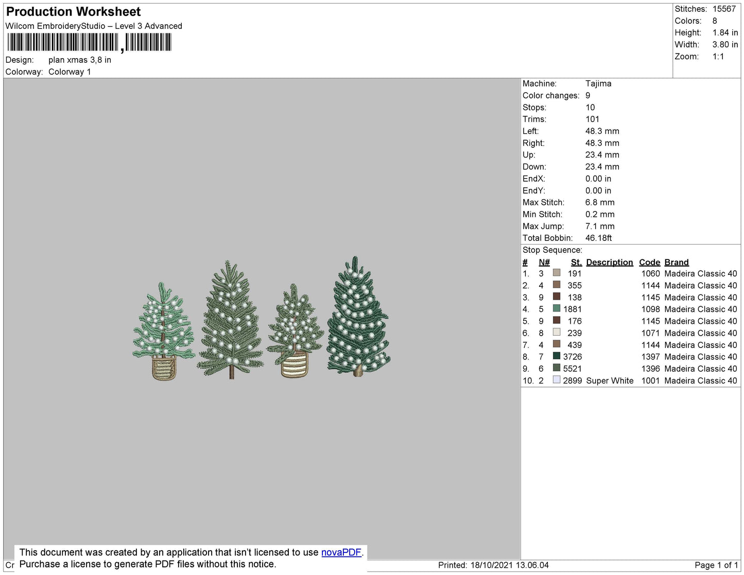 Plan Xmas Embroidery