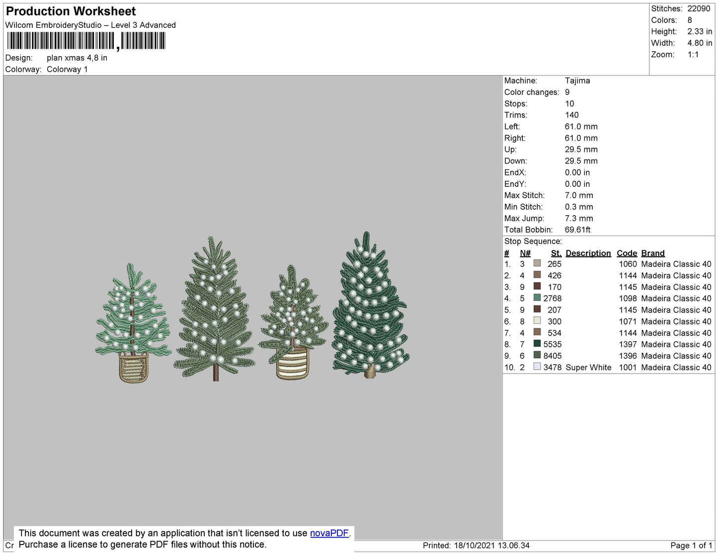 Plan Xmas Embroidery