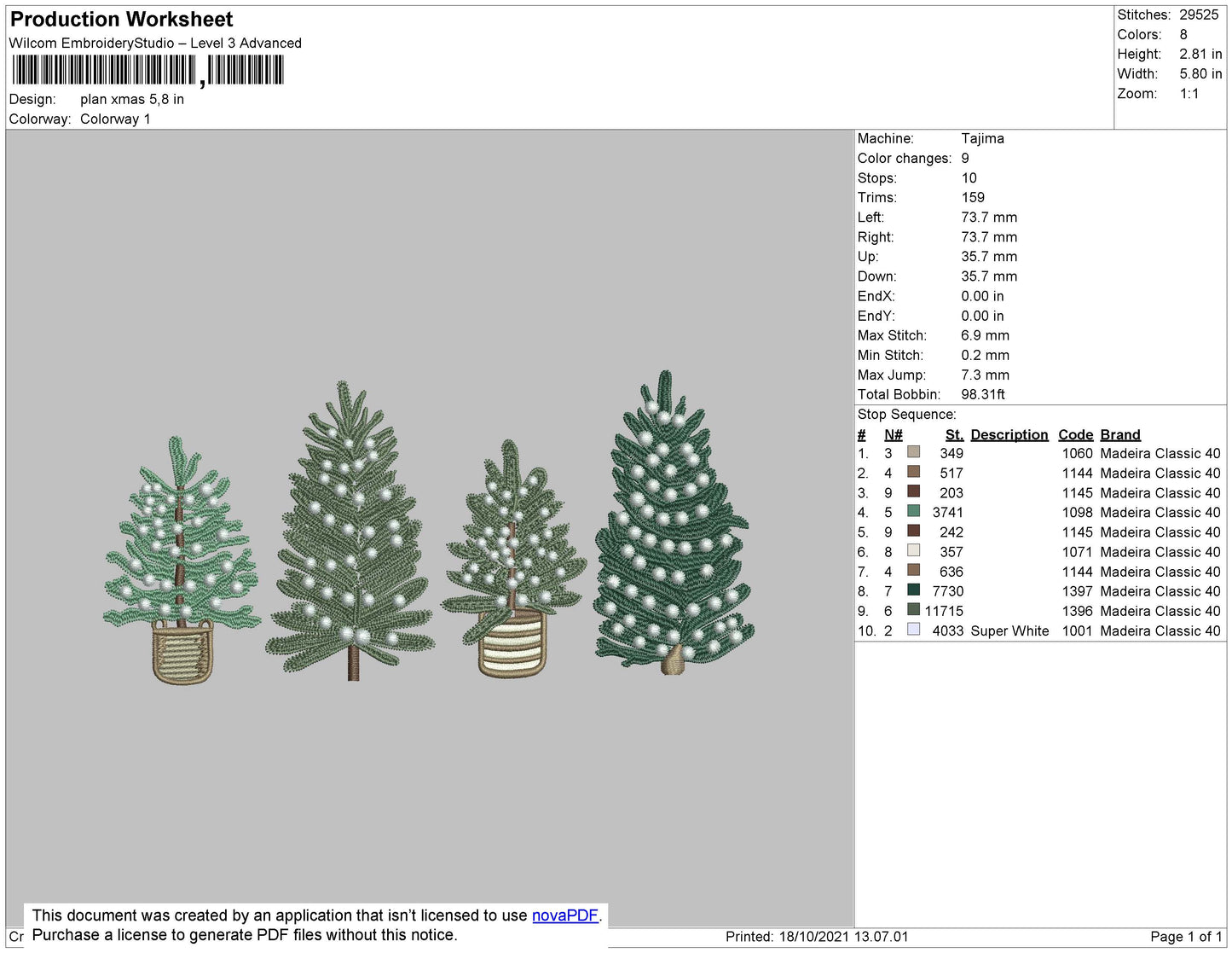Plan Xmas Embroidery