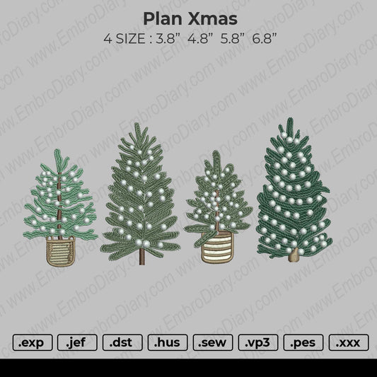Plan Xmas Embroidery