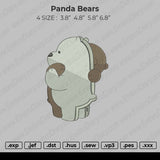 Panda Bears Embroidery