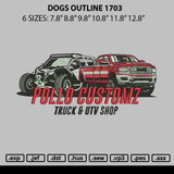 Cars 1703 Embroidery File 6 sizes