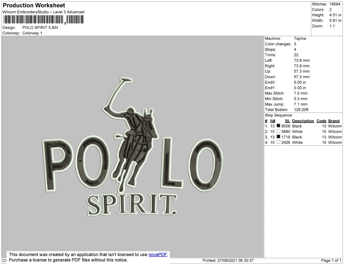 Polo Spirit Embroidery