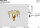 Pooh Melt V2 Embroidery File 6 sizes