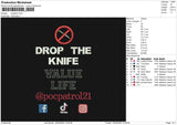 Popatrol Embroidery File 6 size