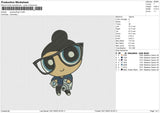 Powerpuff girl v3 Embroidery File 6 size
