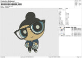 Powerpuff girl v3 Embroidery File 6 size