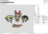 Power Pg Embroidery File 6 sizes