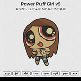 Power Puff girl v5 Embroidery File 6 size