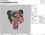 Powerpuf Girl w Bubles Embroidery