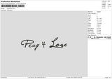 Pray Love Embroidery File 6 sizes