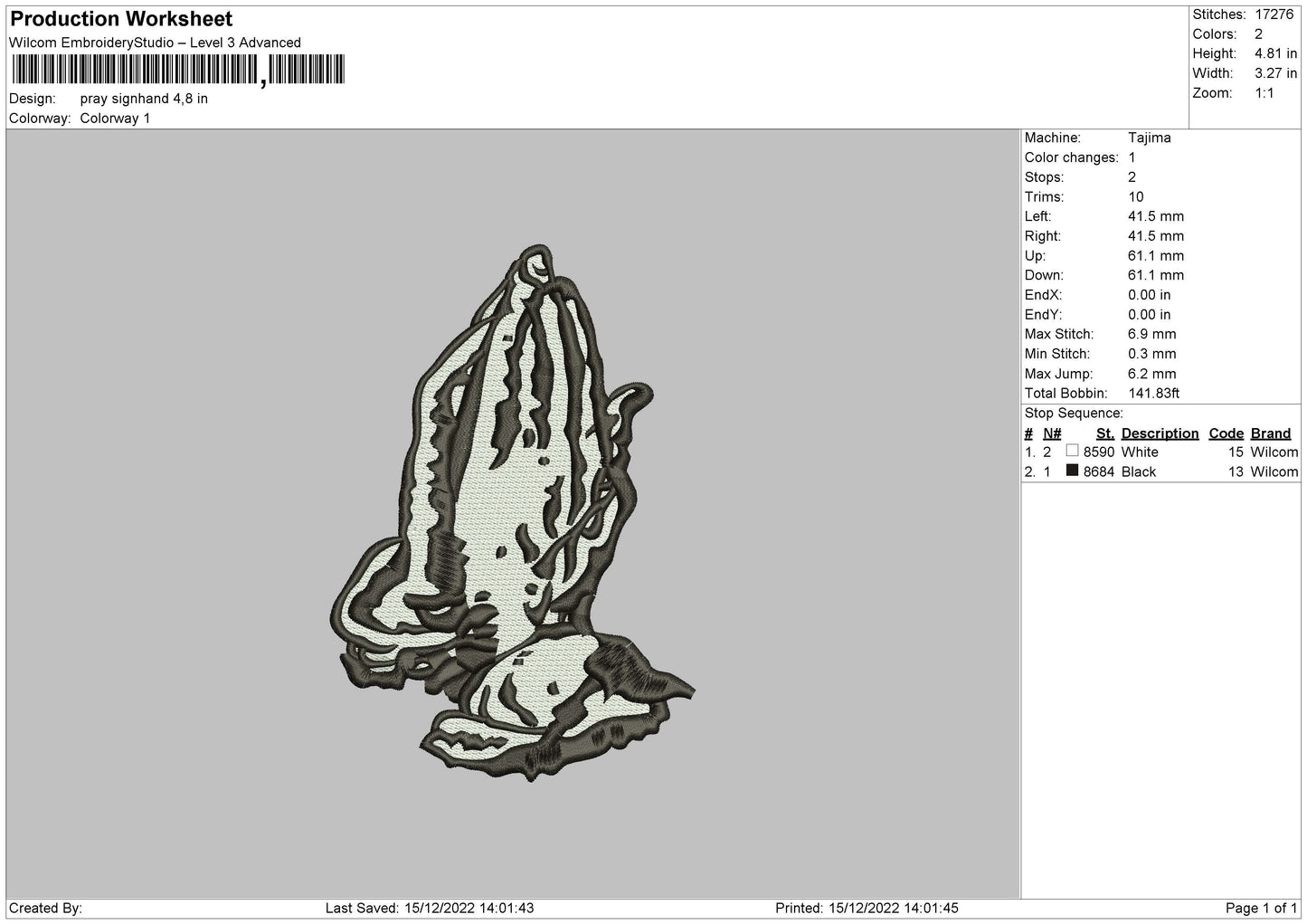 pray signhand