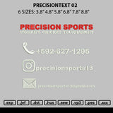 Precisiontext 02 Embroidery File 6 sizes