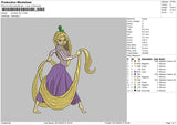 Princess 0211 Embroidery File 6 sizes