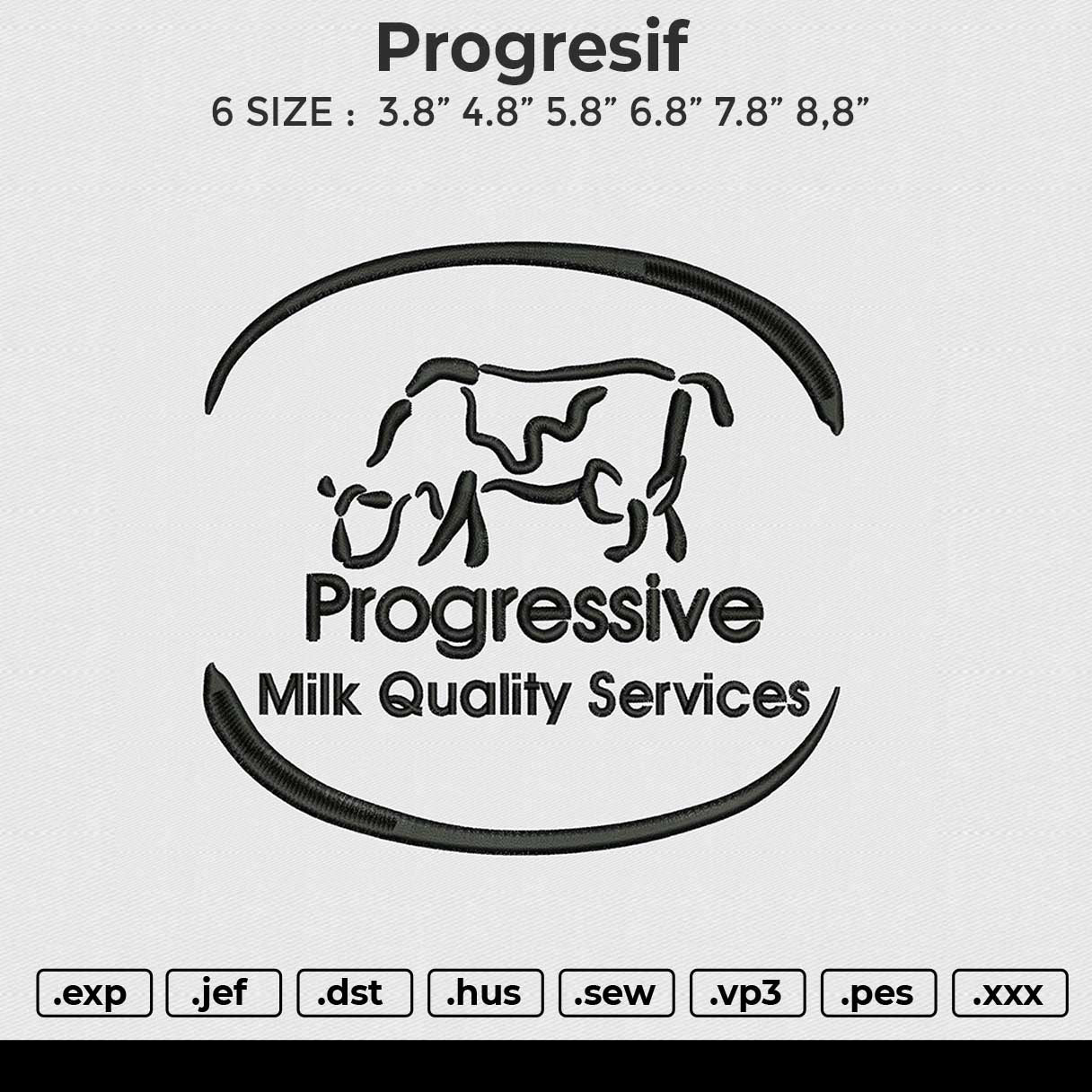Progresif Embroidery File 6 size